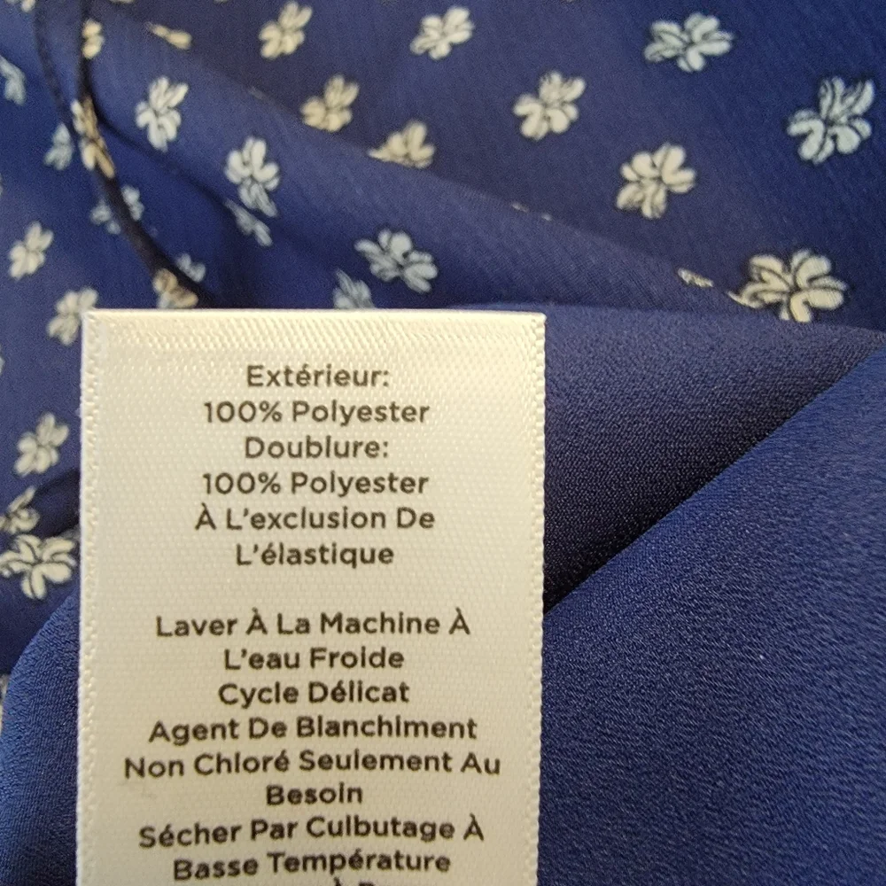 Talbots Blue Long Sleeve Blouse Sz 1X - Picture 10 of 10